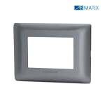 PLACCA AB MATIX 3 POSTI GRIGIO