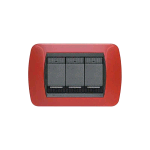 PLACCA 3P LIVING INTER.ROSSO SOLID