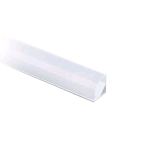 PROFILO ALLUMINIO BIANCO ANGOLARE PER STRISCIA LED MT.2 CON COVER